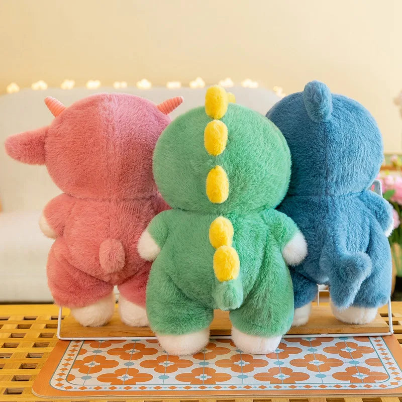 Kawaii Bear Plush Toy Stuffed Animals Teddy Bear Wear Suit Soft Doll Birthday Christmas Gifts for Boy Girl